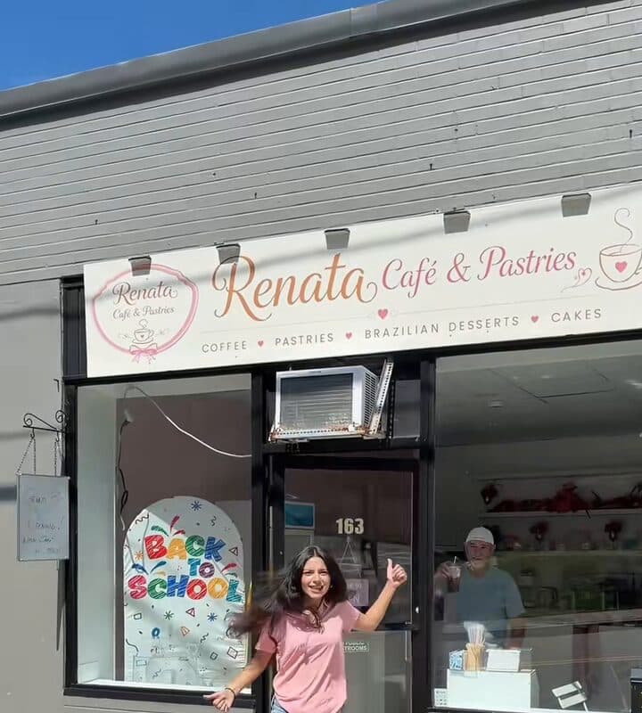 Renata Café & Pastries storefront at 163 Beale St, Wollaston